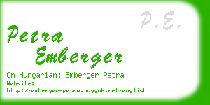 petra emberger business card